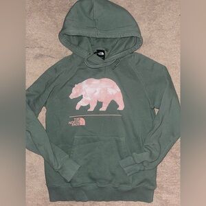 Green North Face Hoodie